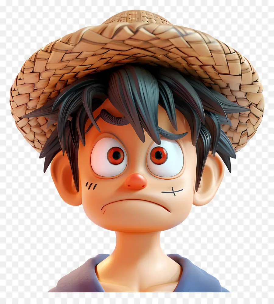 Luffy Face，Personnage De Dessin Animé PNG