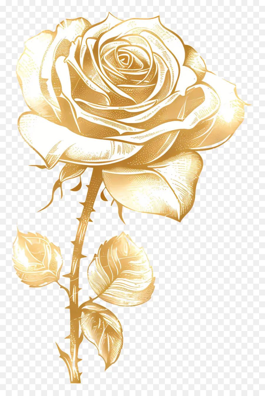 Or Rose，Rose Blanche PNG