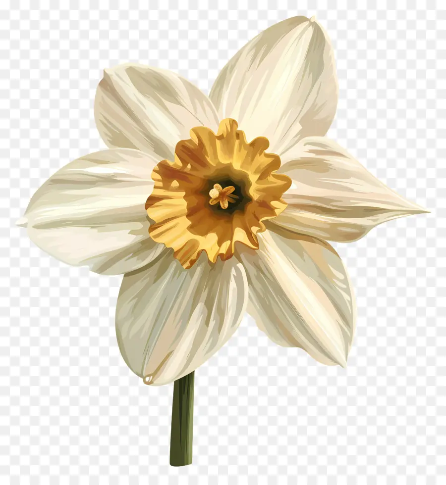 Jonquille Fleur，Fleur Blanche PNG