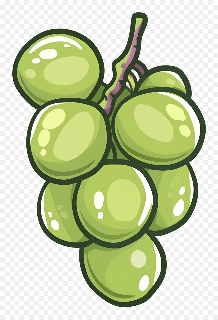 Raisins Verts，La Pomme Verte PNG