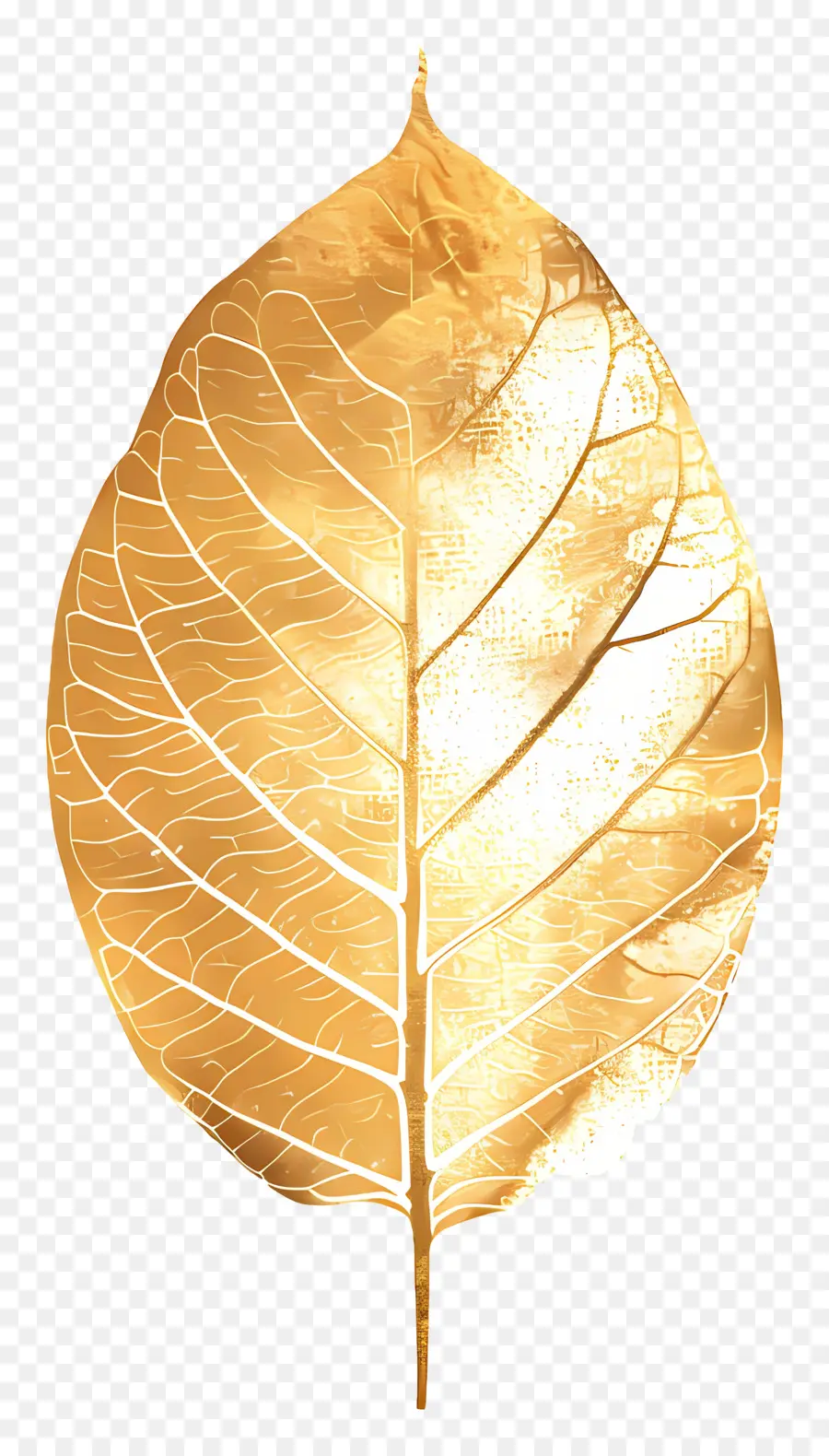 La Feuille D'or，Lueur Métallique PNG
