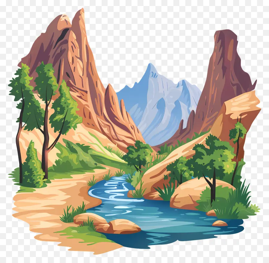 Clipart Valley，Montagne PNG