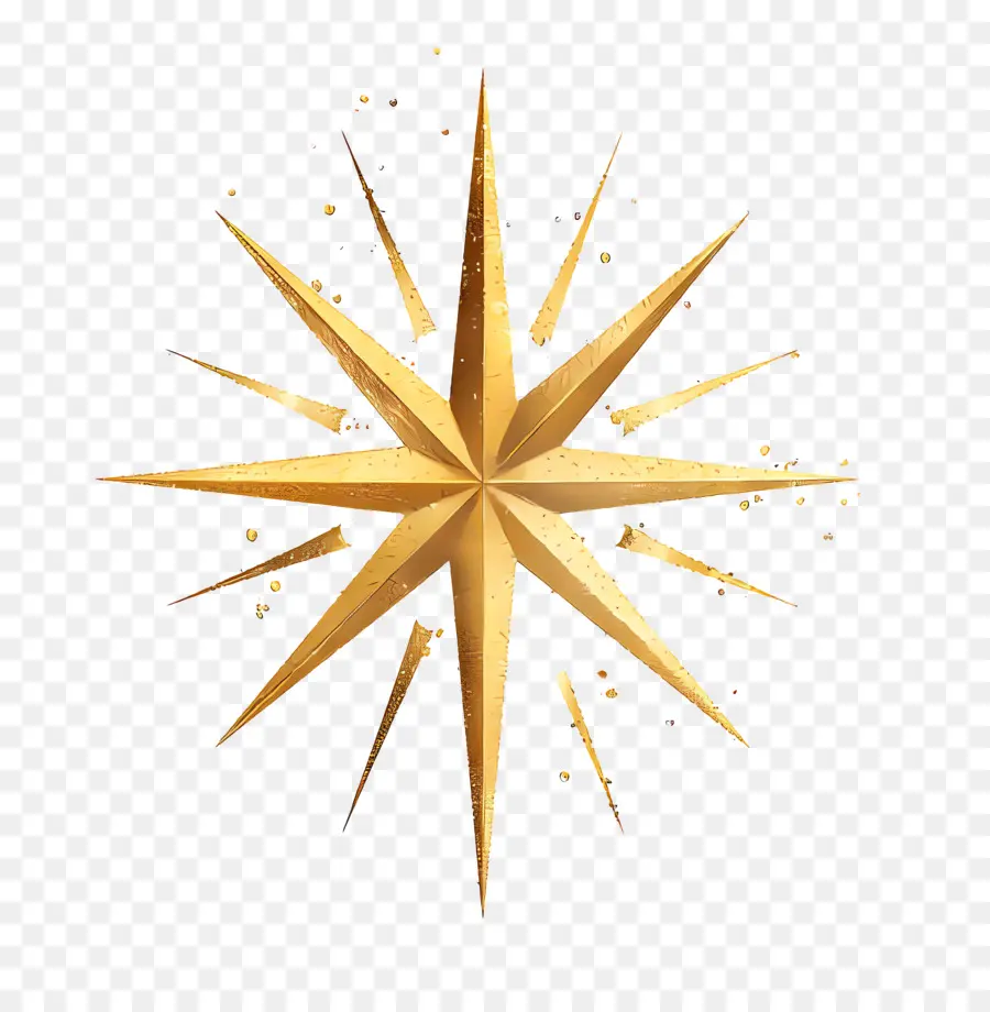 Étoile D'or，Logo Golden Starburst PNG