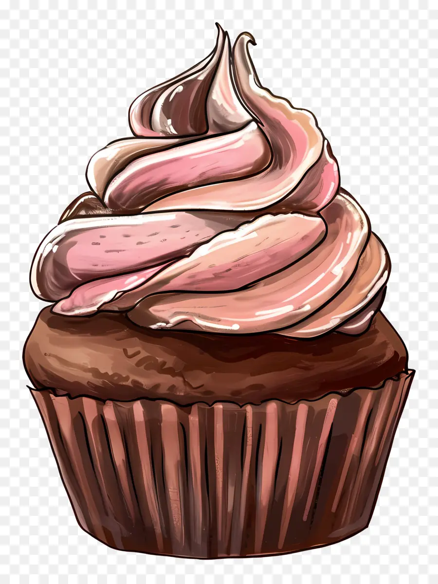Cupcake，Cupcake Chocolat PNG