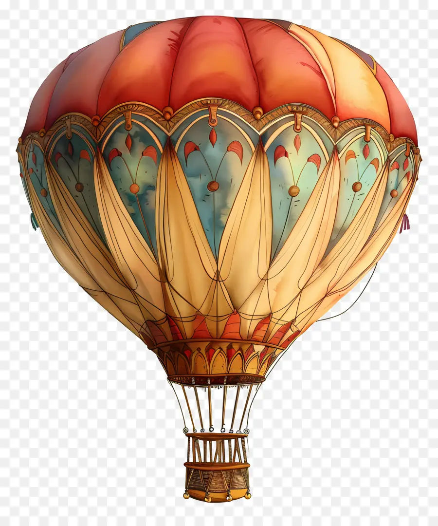 Ballon à Air Chaud，Ballon Rouge PNG