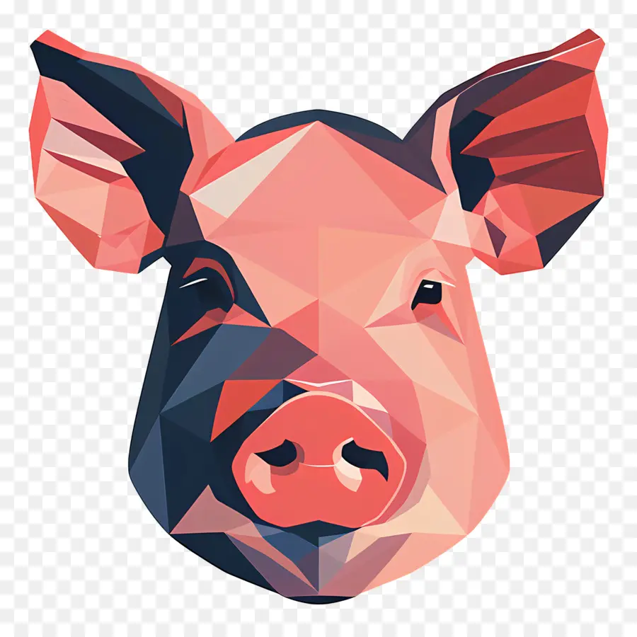 Cochon，Cochon Géométrique PNG