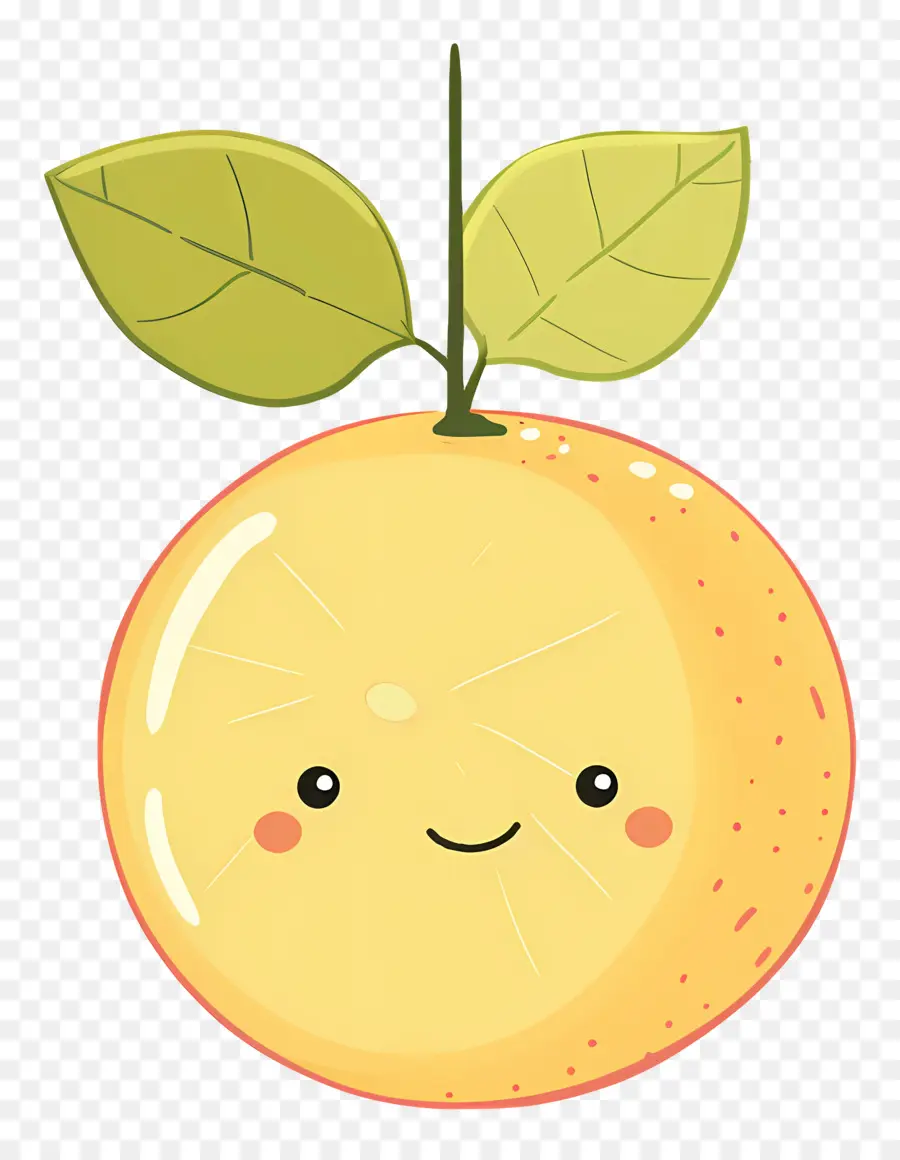 Citron，Illustration De Fruits Mignons PNG