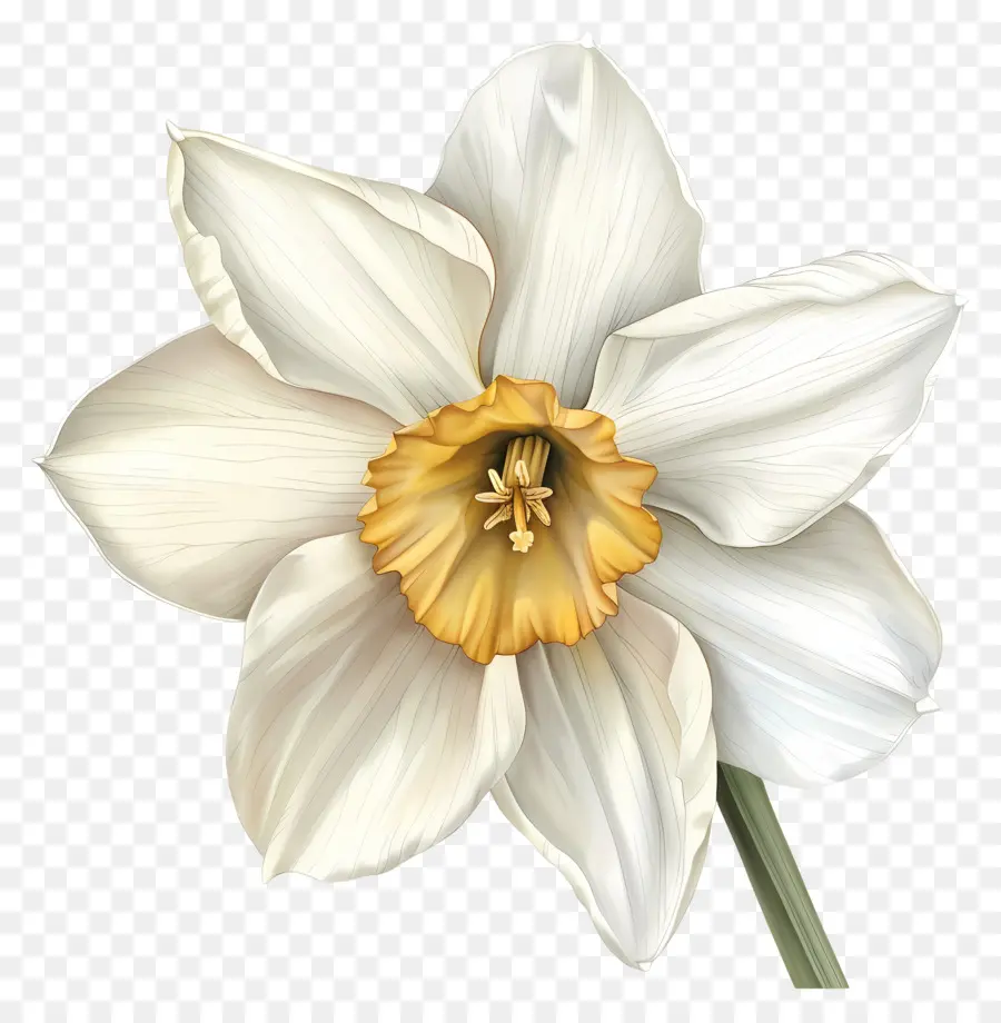 Jonquille Fleur，Fleur Blanche PNG