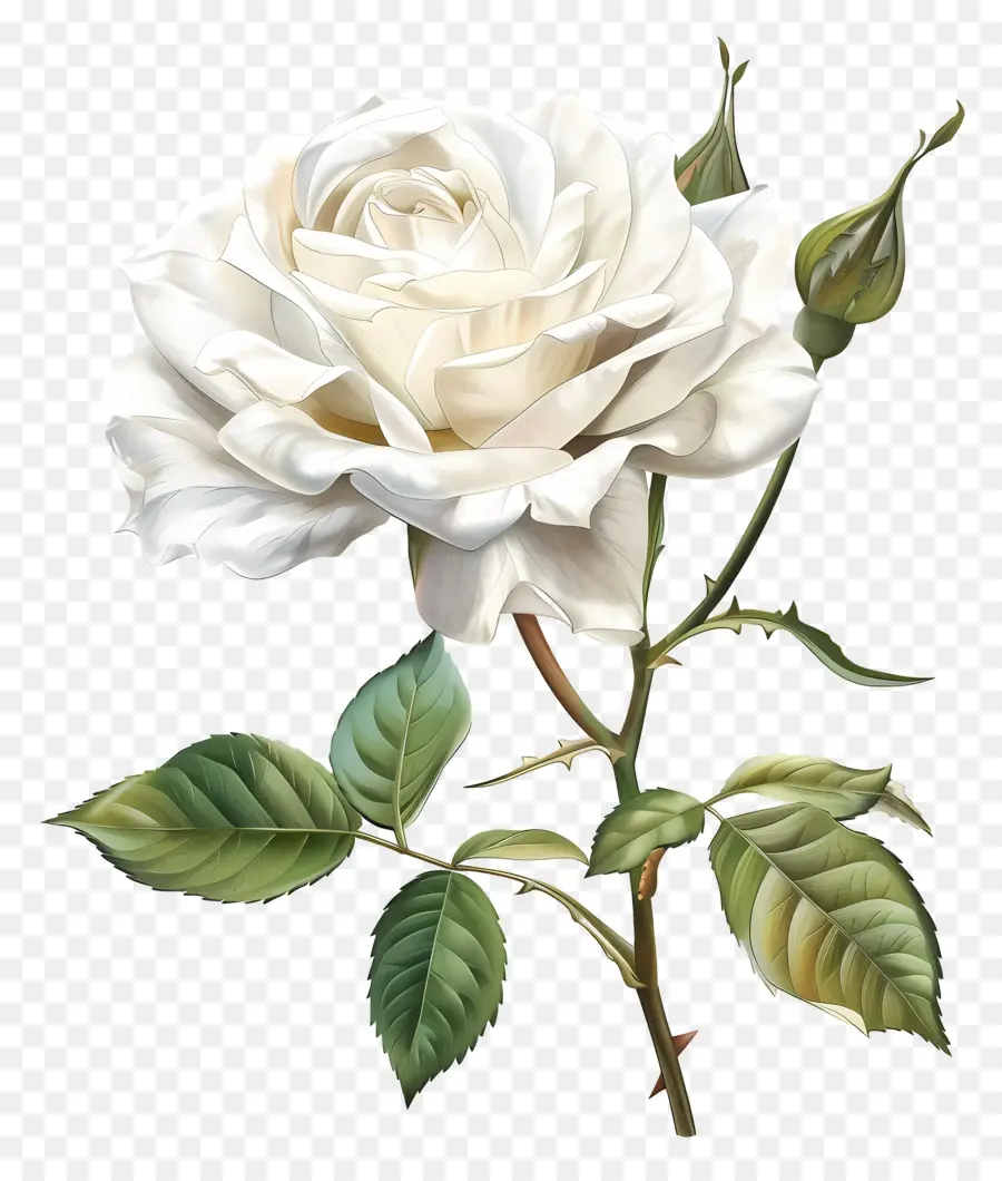 Rose Blanche，Fleur Blanche PNG