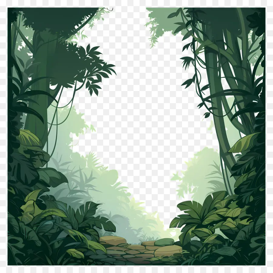 Fond De La Jungle，La Forêt PNG