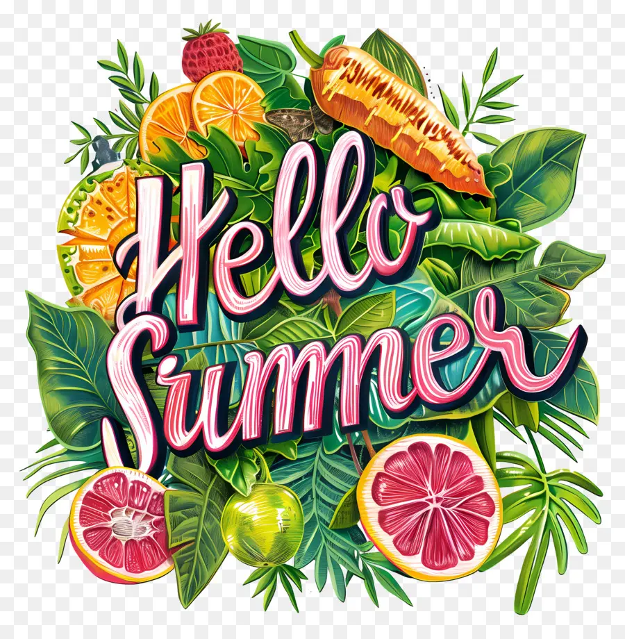 Bonjour L'été，Fruits D'été PNG