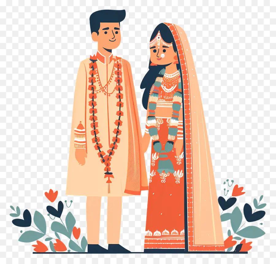Mariage Indien，Vêtements Traditionnels Indiens PNG