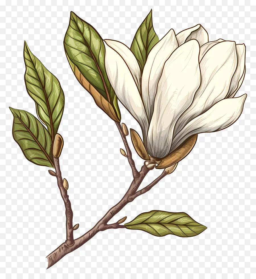 Magnolia Bud，Magnolia Fleurs PNG
