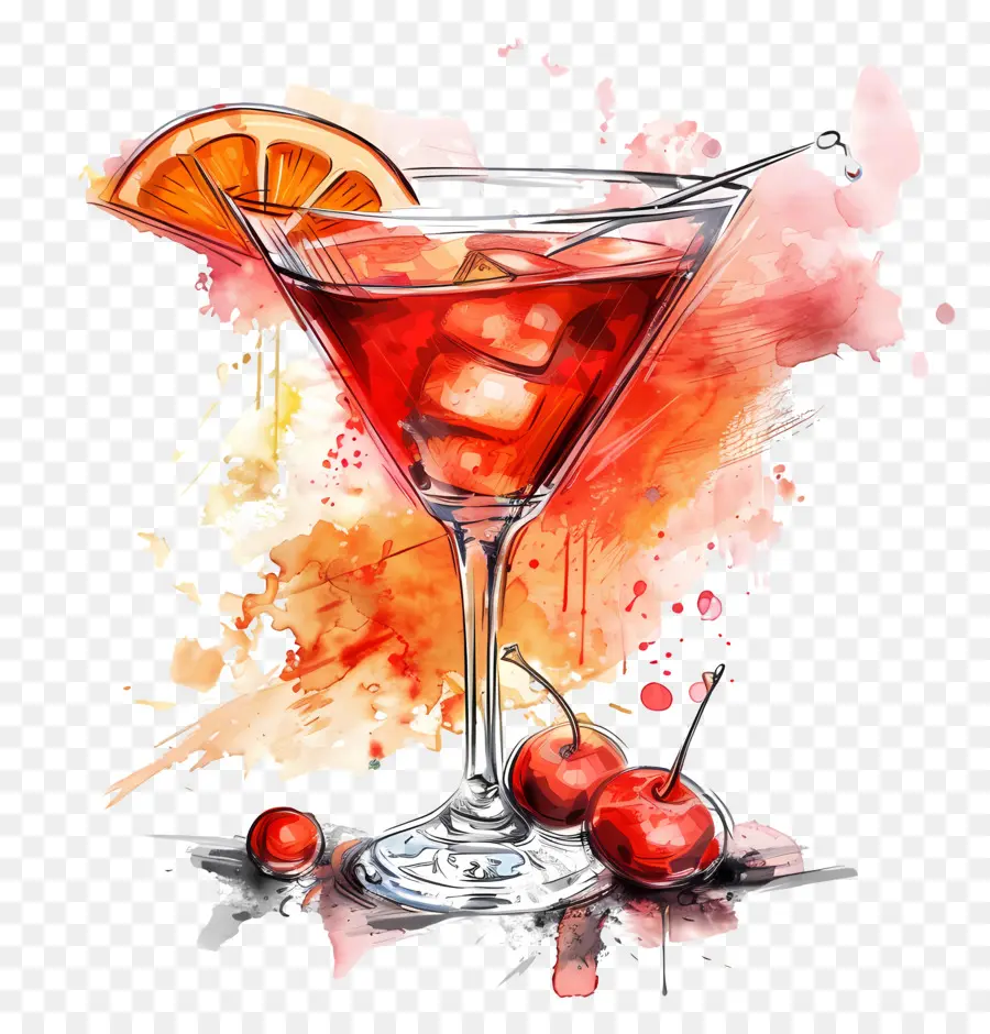 Rouge Cocktail，Martini PNG