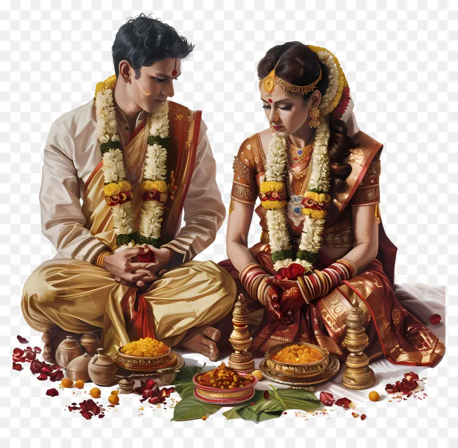 Mariage Hindou，Mariage Indien PNG