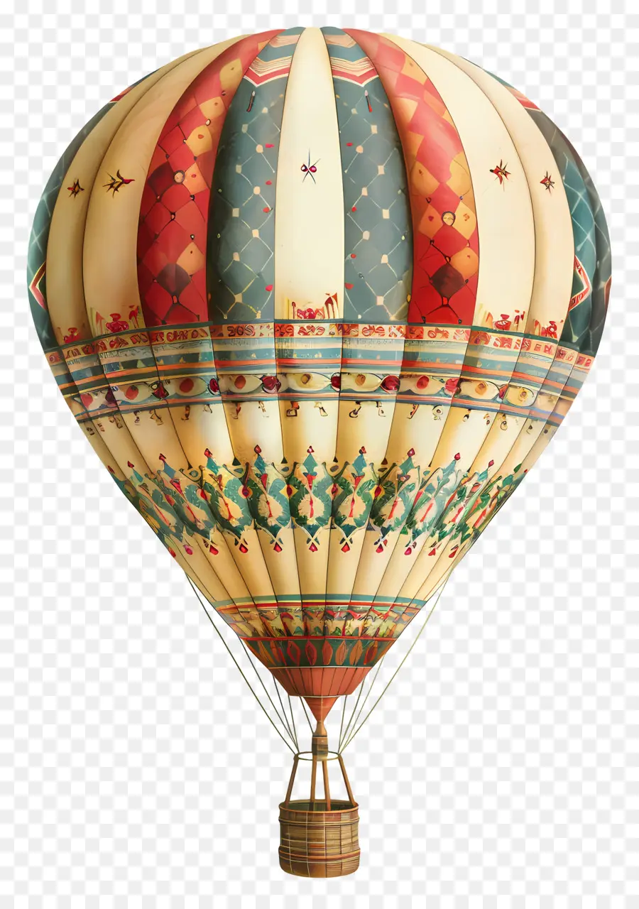 Ballon à Air Chaud，Vintage PNG