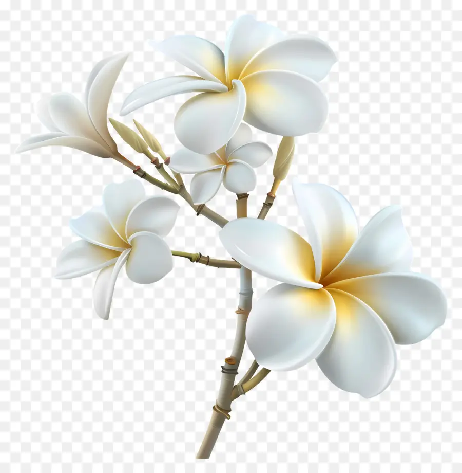 Plumeria Blanche，Plumeria Fleurs PNG