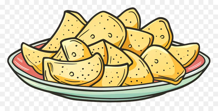 Puces，Assiette De Nachos PNG