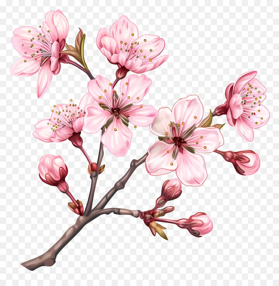 Fleurs De Sakura，Fleurs Blanches PNG