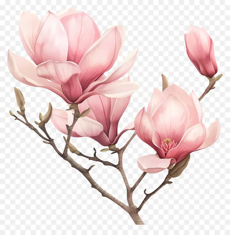 Rose De Magnolia，Magnolia Fleurs PNG