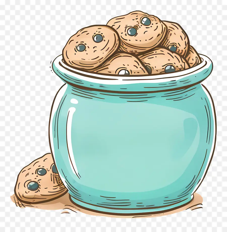 Pot à Biscuits，Biscuits Dans Un Pot PNG