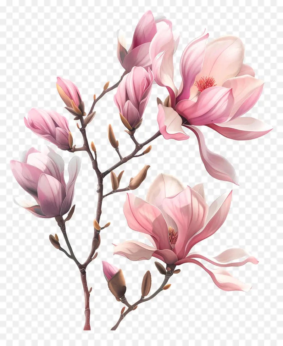 Rose De Magnolia，Magnolia Fleurs PNG