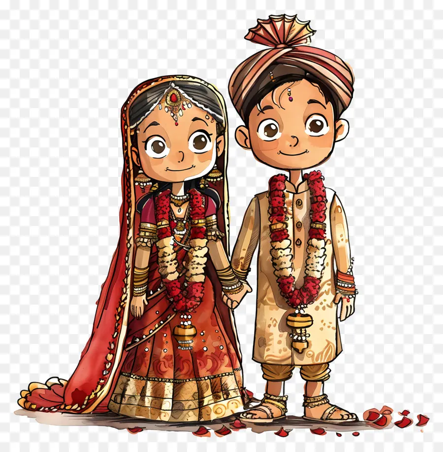 Mariage Hindou，Tenue De Mariage Indienne PNG