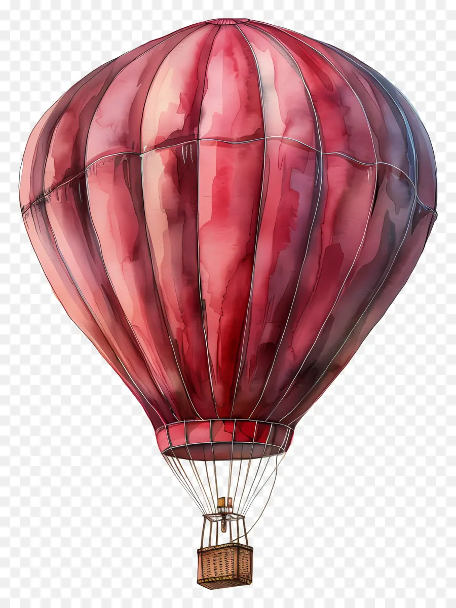 Ballon à Air Chaud，Ballon à Air Chaud Rouge PNG