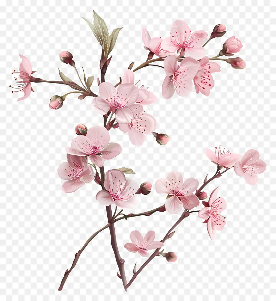Sakura Fleurs，Fleurs Roses PNG