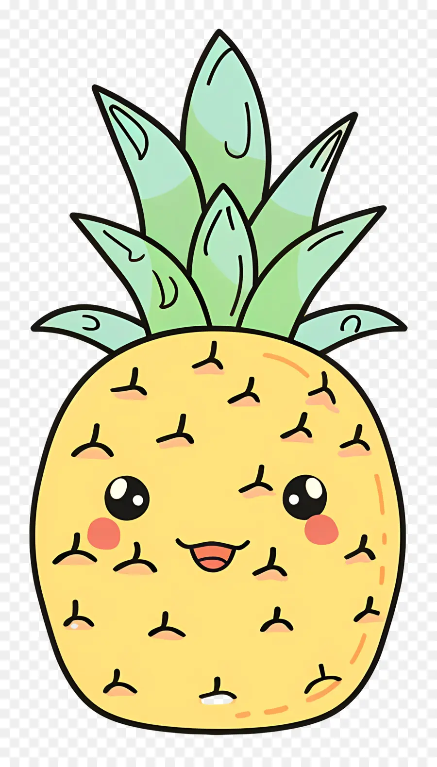 L'ananas，Mignon De Bande Dessinée De L'ananas PNG
