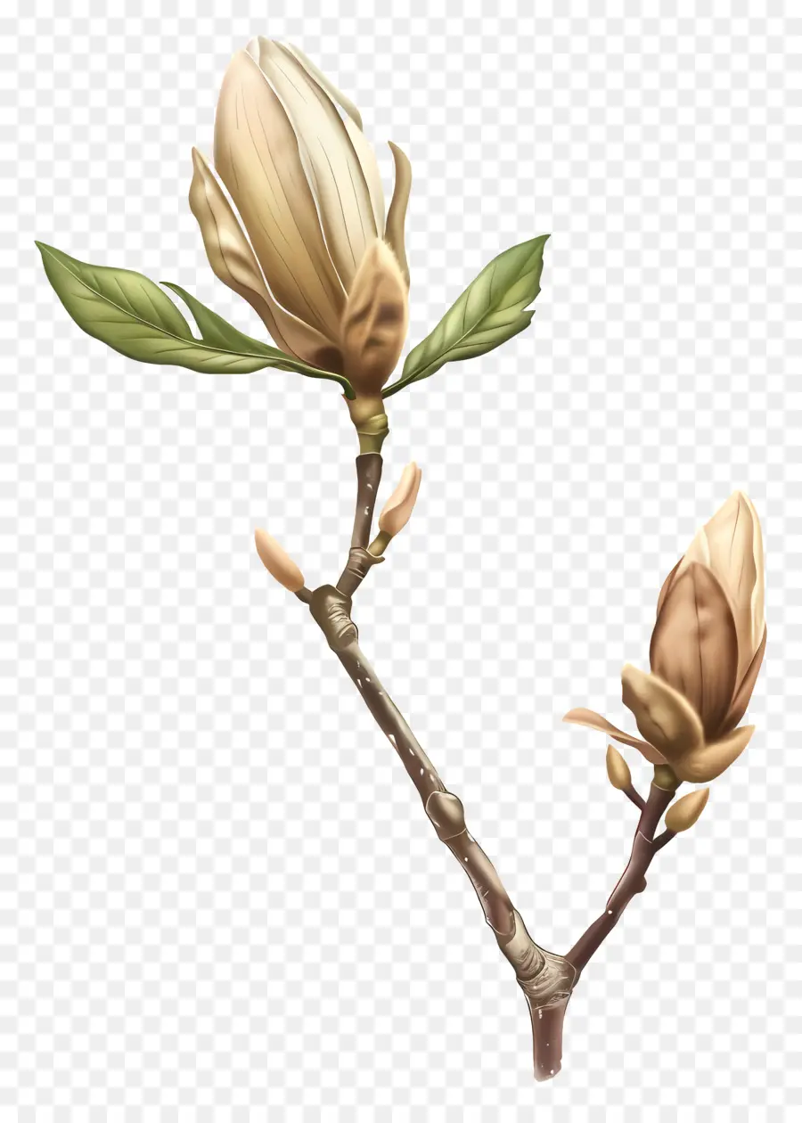 Bourgeon De Magnolia，Fleurs De Magnolia PNG