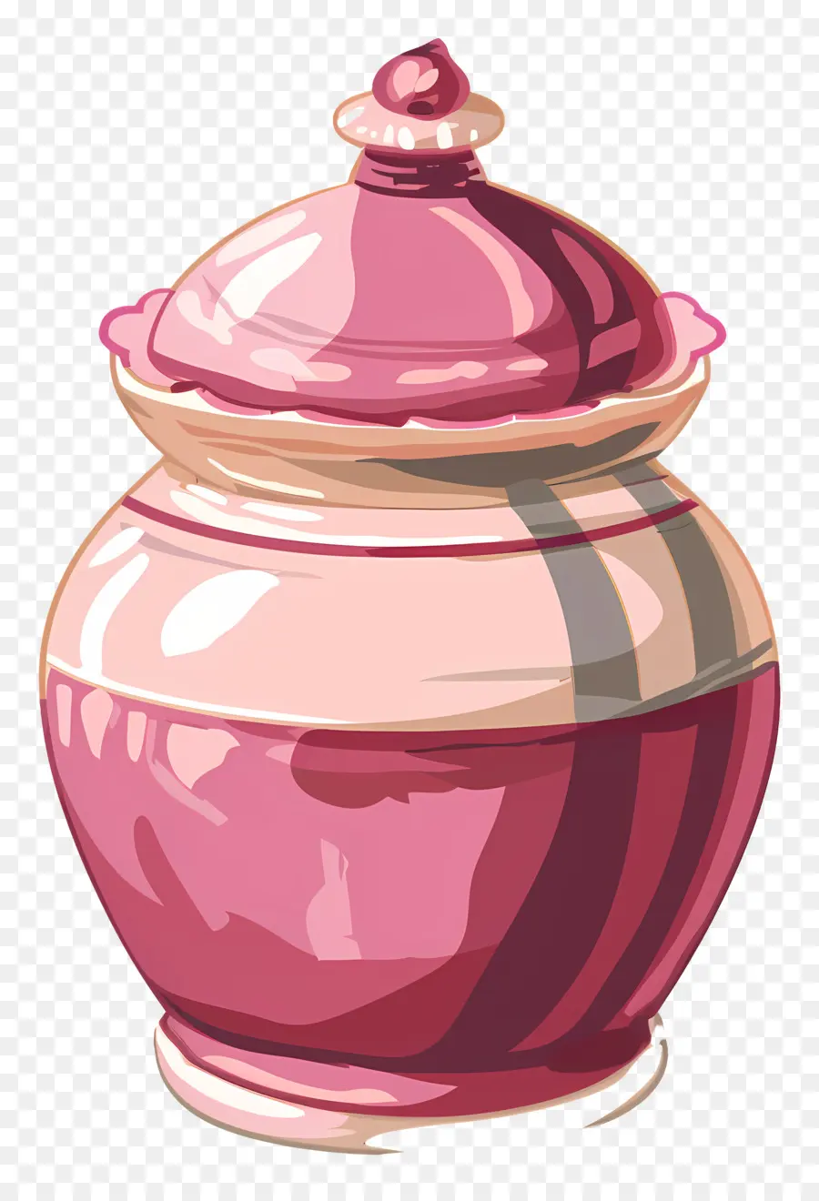 Pot à Biscuits，Pot Rose PNG