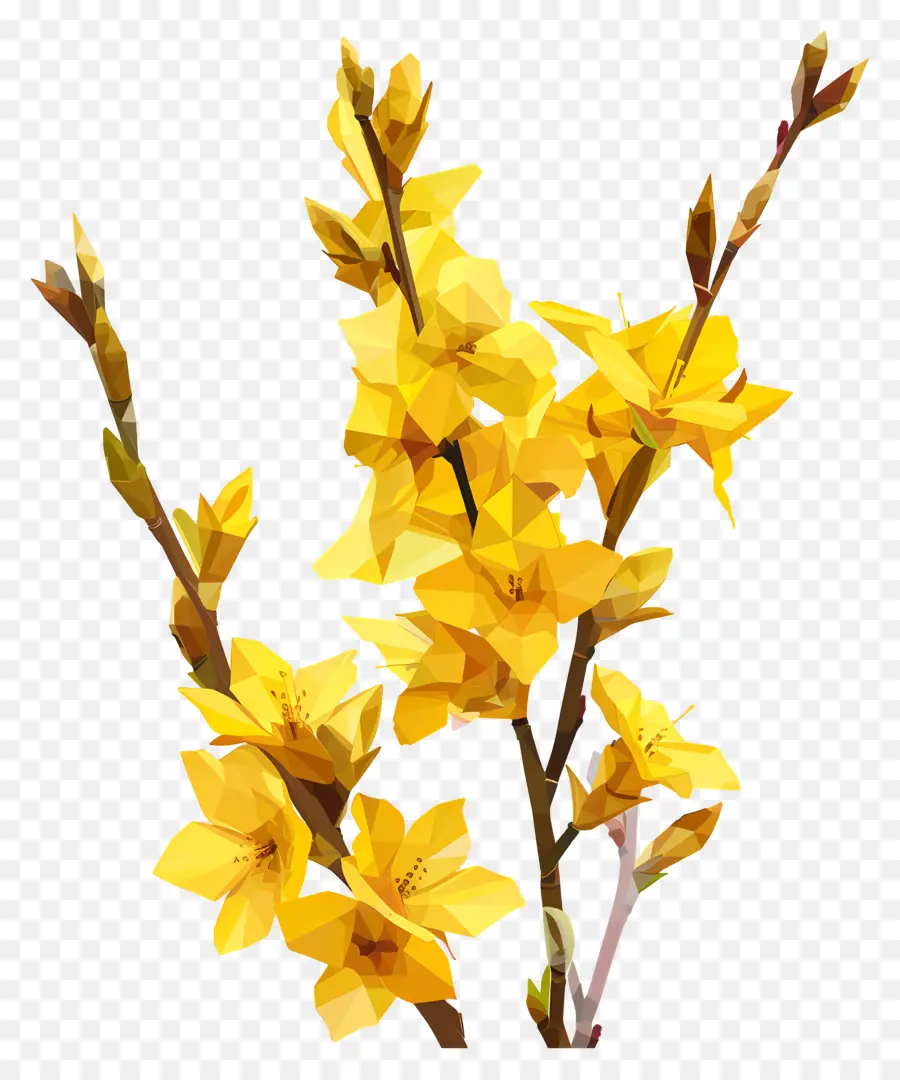 Numérique Fleur，Fleur Jaune PNG