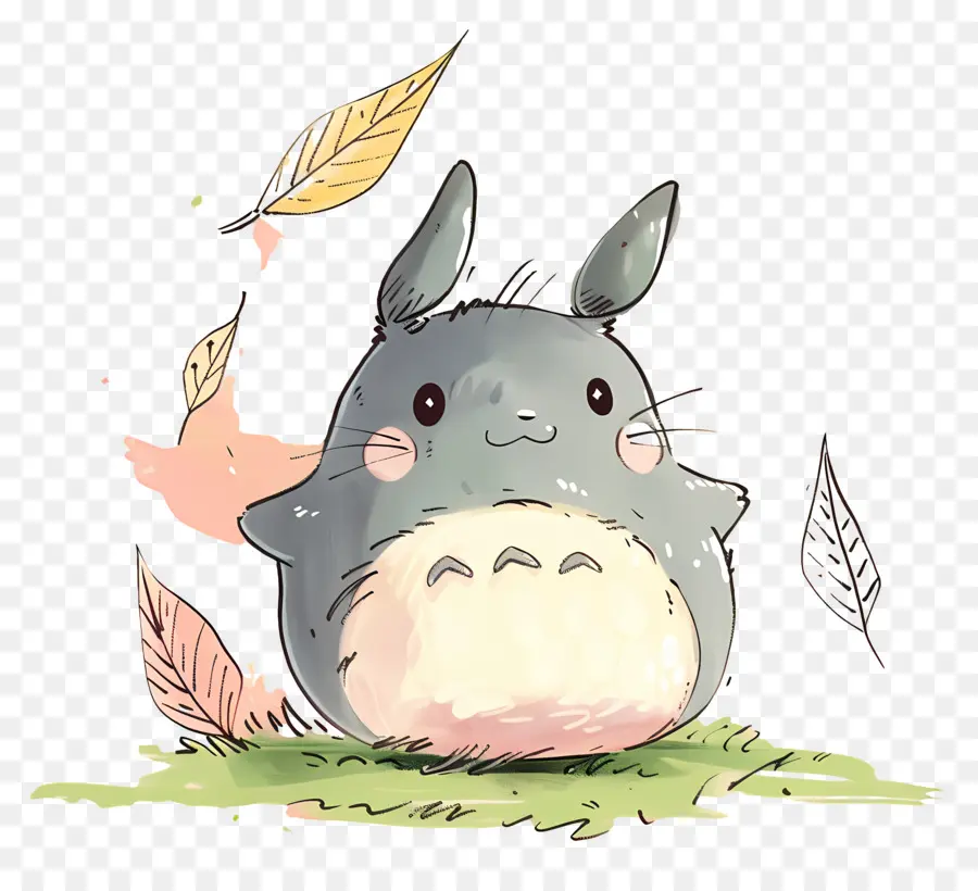 Totoro，Créature Mignonne PNG