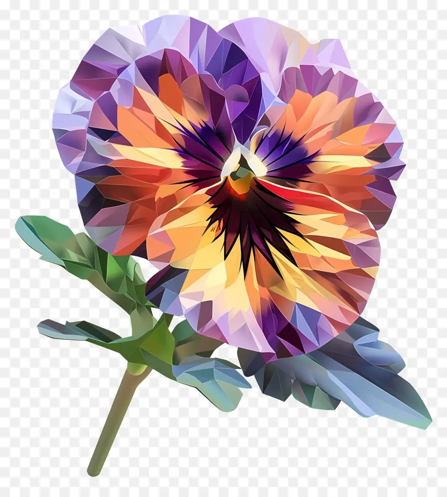 Art Des Fleurs Numériques，Fleur Polyvalente PNG