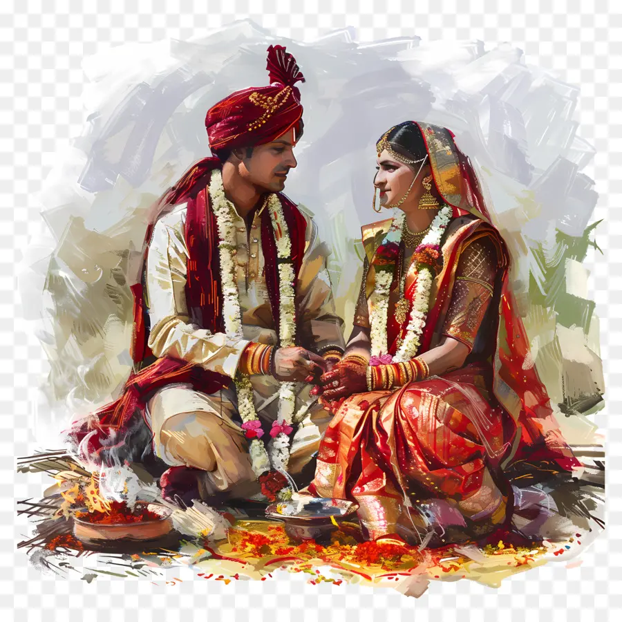 Mariage Hindou，Mariage Indien PNG