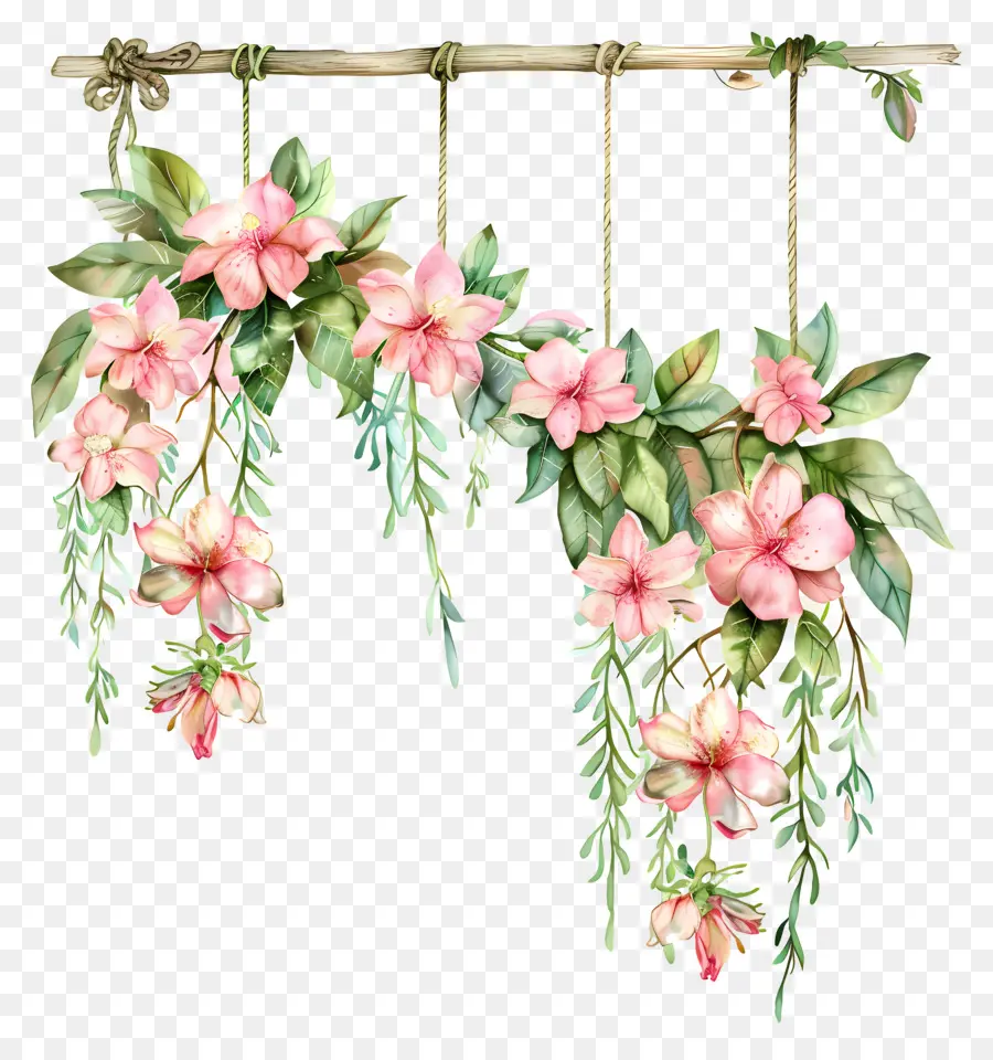 Décoration Florale，Guirlande Florale PNG