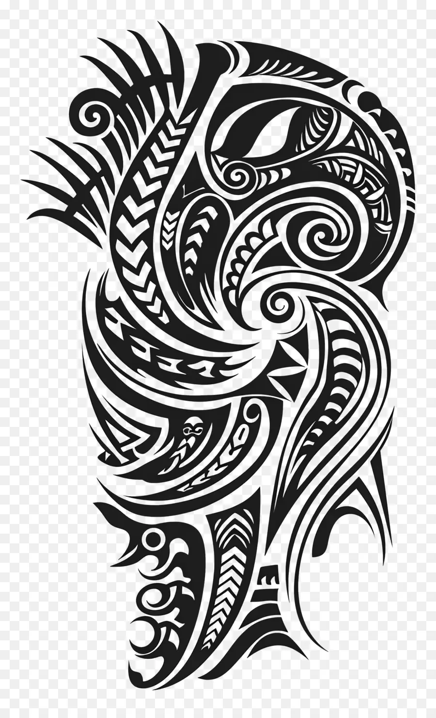 Tatouage Maori，Silhouette PNG