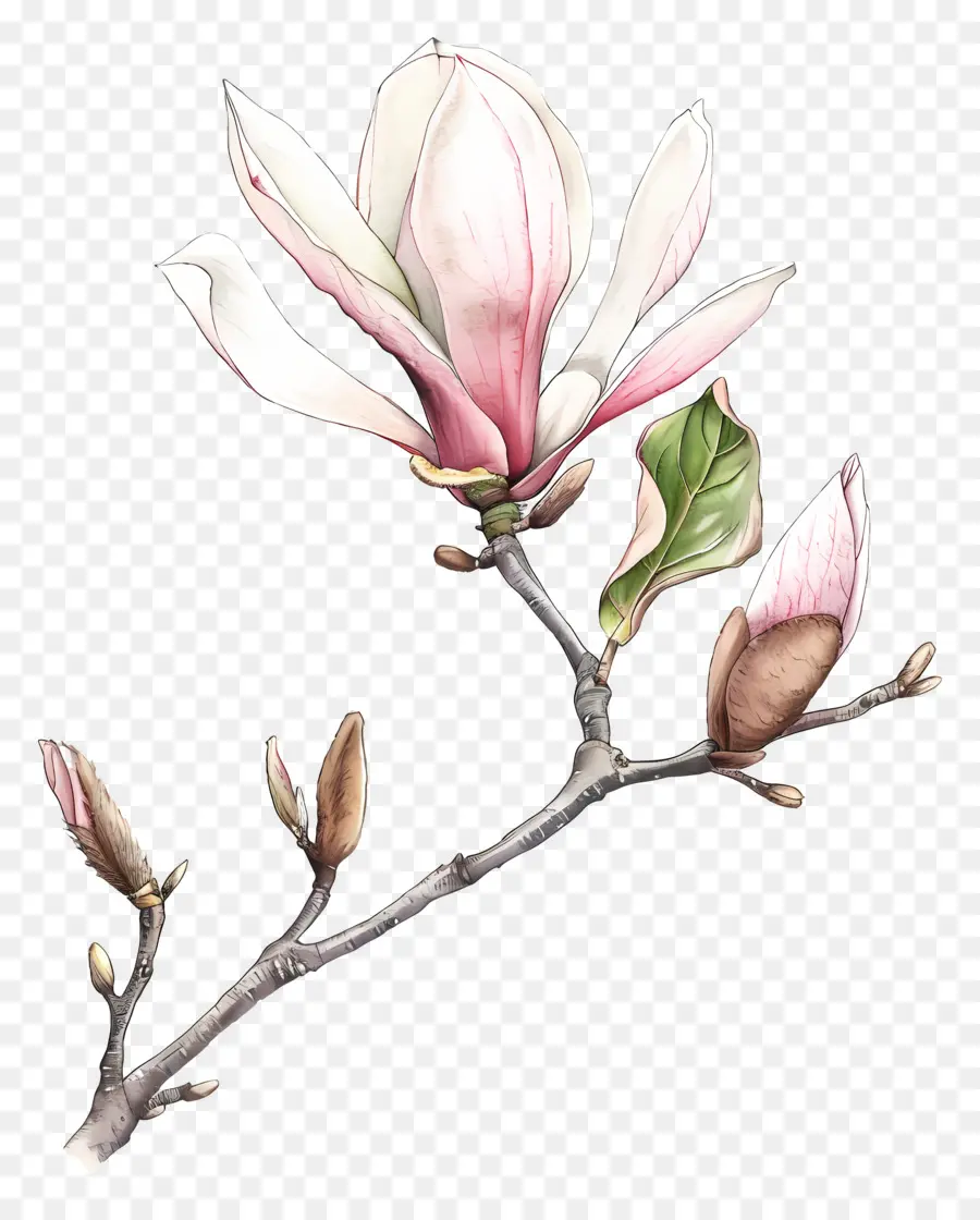 Magnolia Bud，Magnolia Fleurs PNG