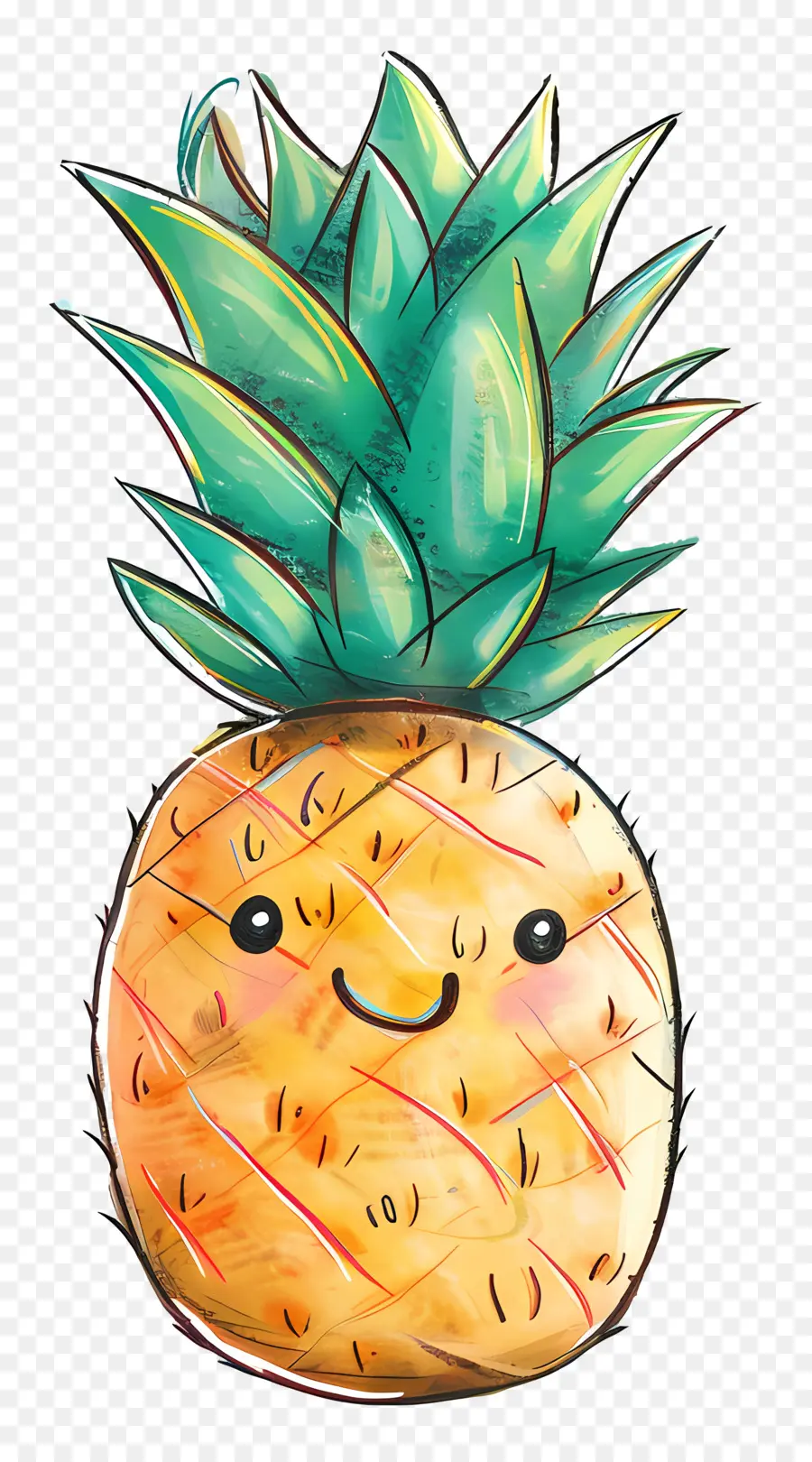 L'ananas，Dessin Animé D'ananas PNG