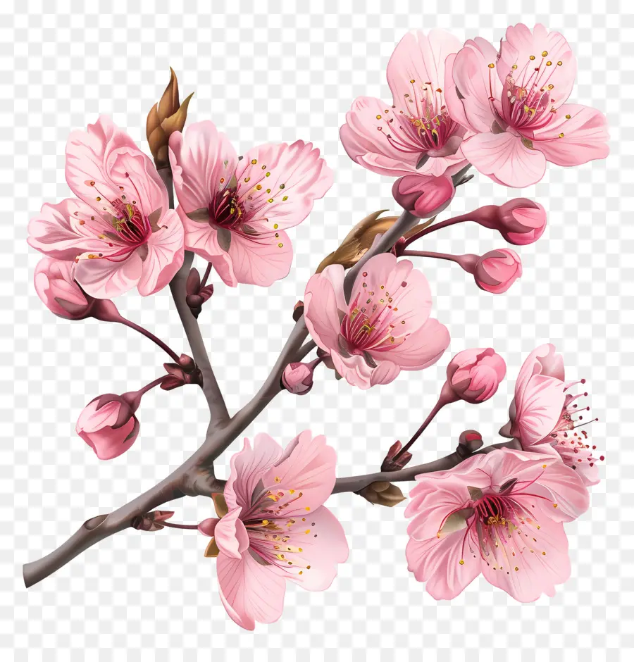 Sakura Fleurs，Sakura Arbre PNG