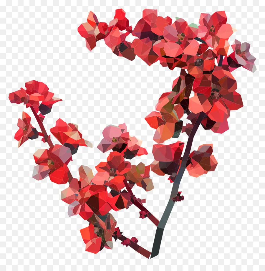 Numérique Fleur，Fleurs Rouges PNG