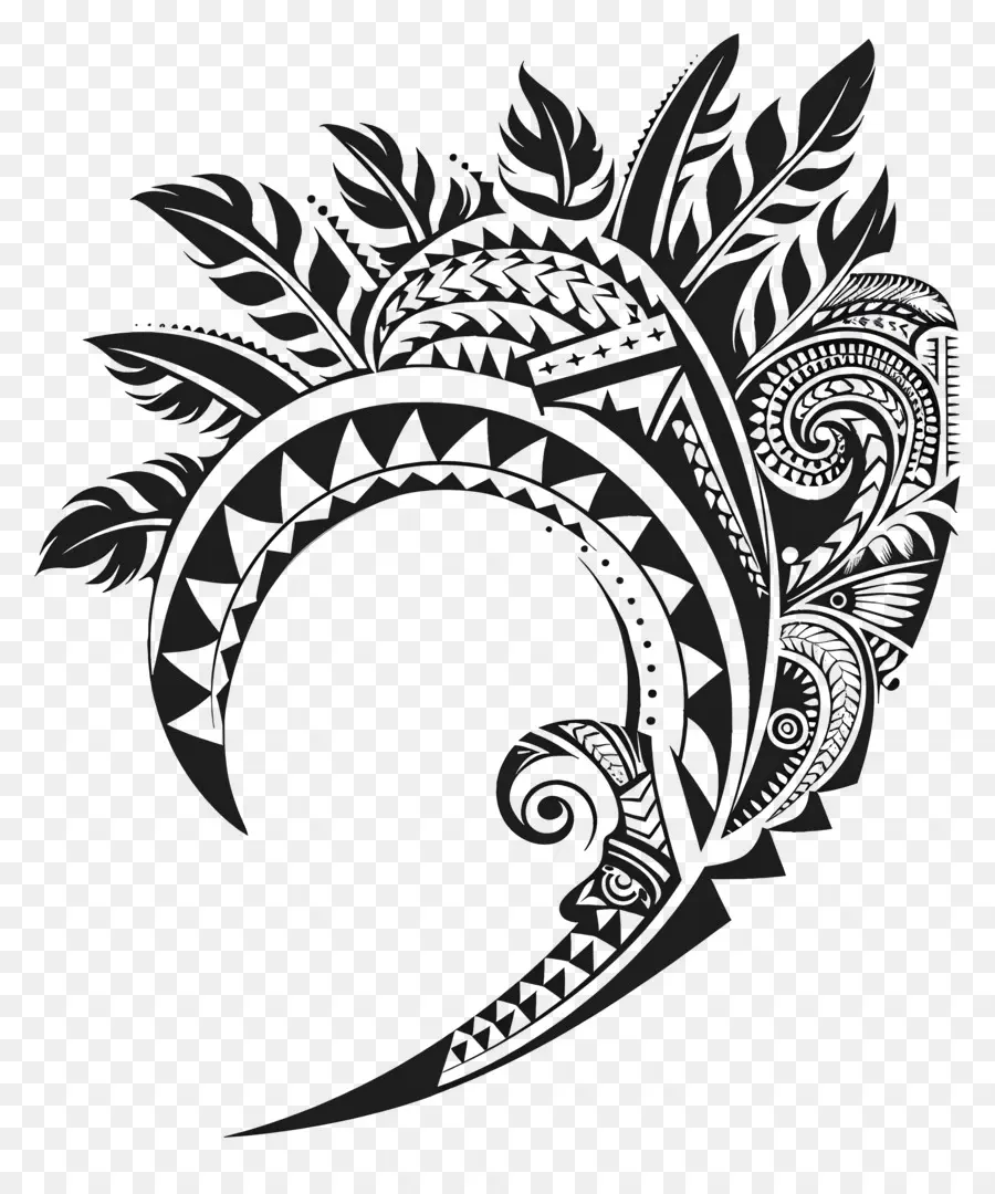 Tatouage Maori，Motif Tribal PNG