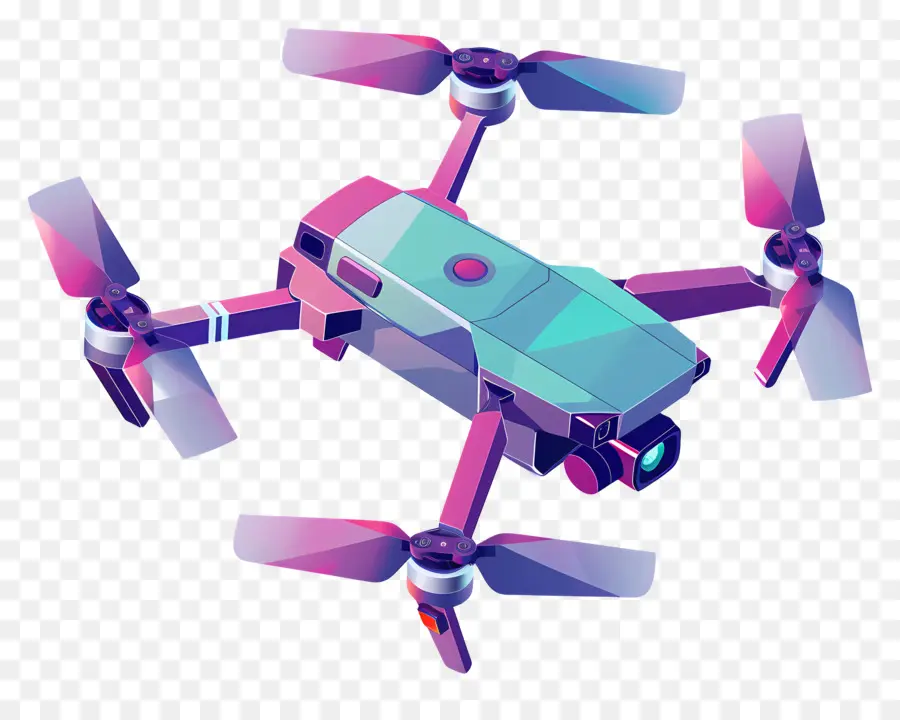 Drone Volant，Drone Coloré PNG