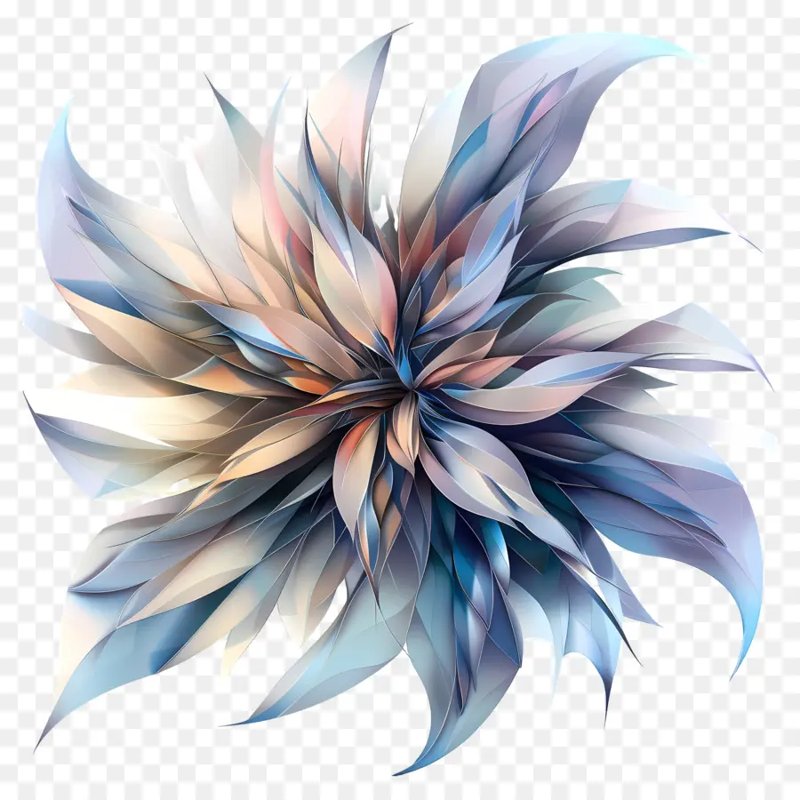 Numérique Fleur，Fleur Bleue PNG