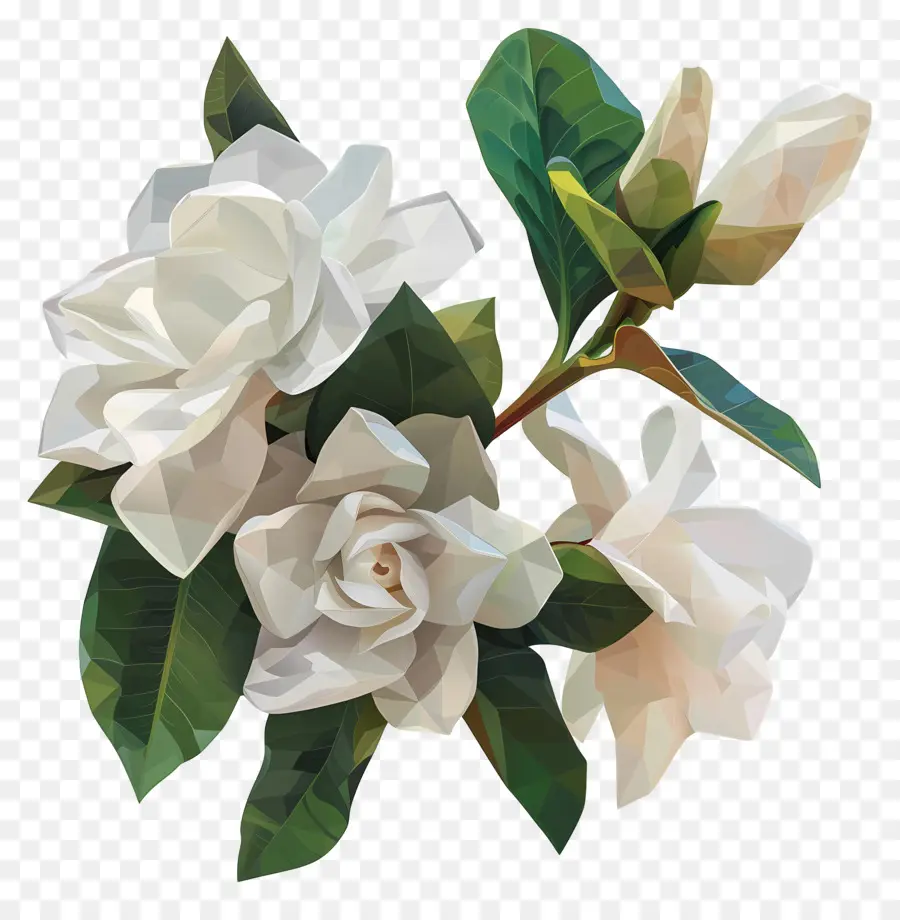 Fleur Numérique，Fleur Blanche PNG