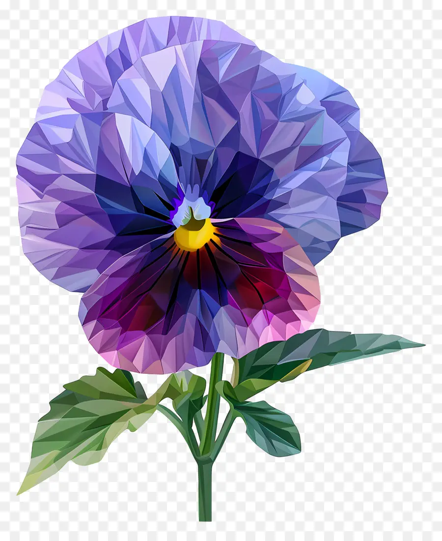 Art Des Fleurs Numériques，Pansy Fleur PNG