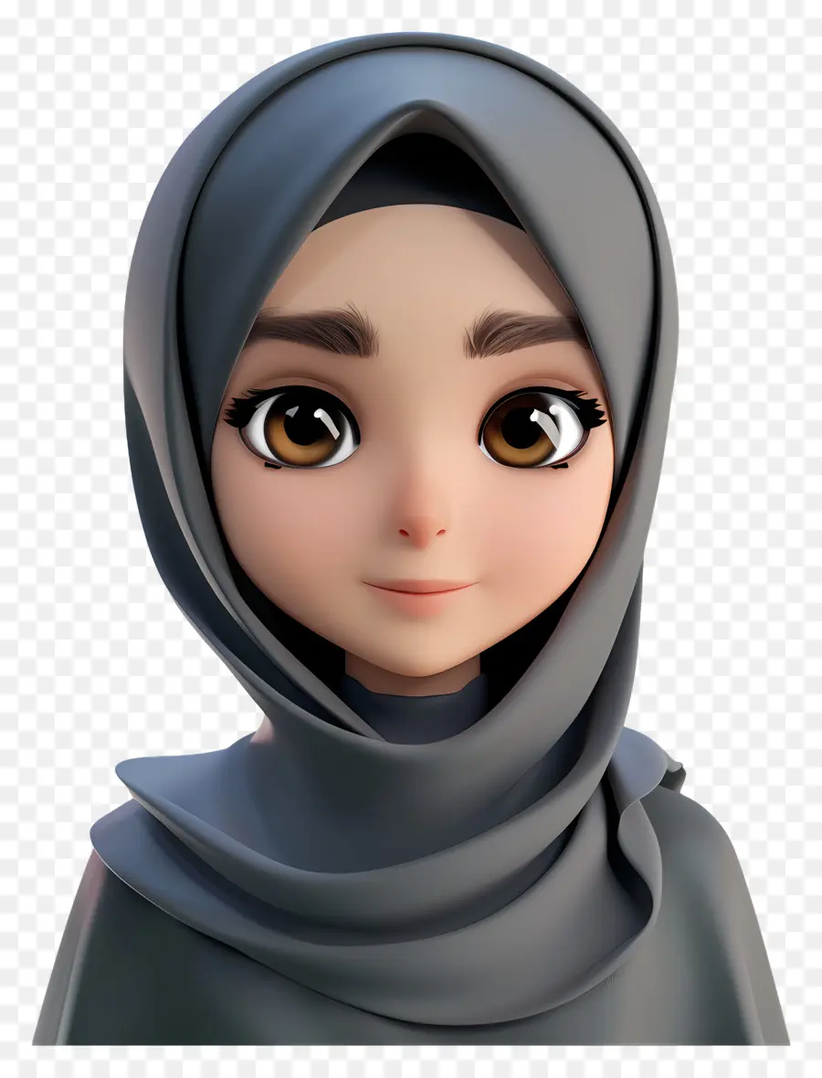 Hijab，Femme Musulmane PNG