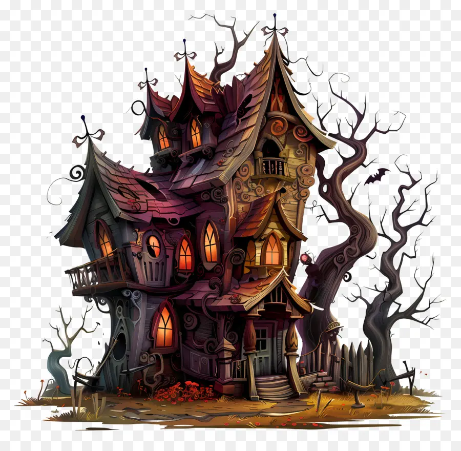 Maison Hantée，Halloween PNG