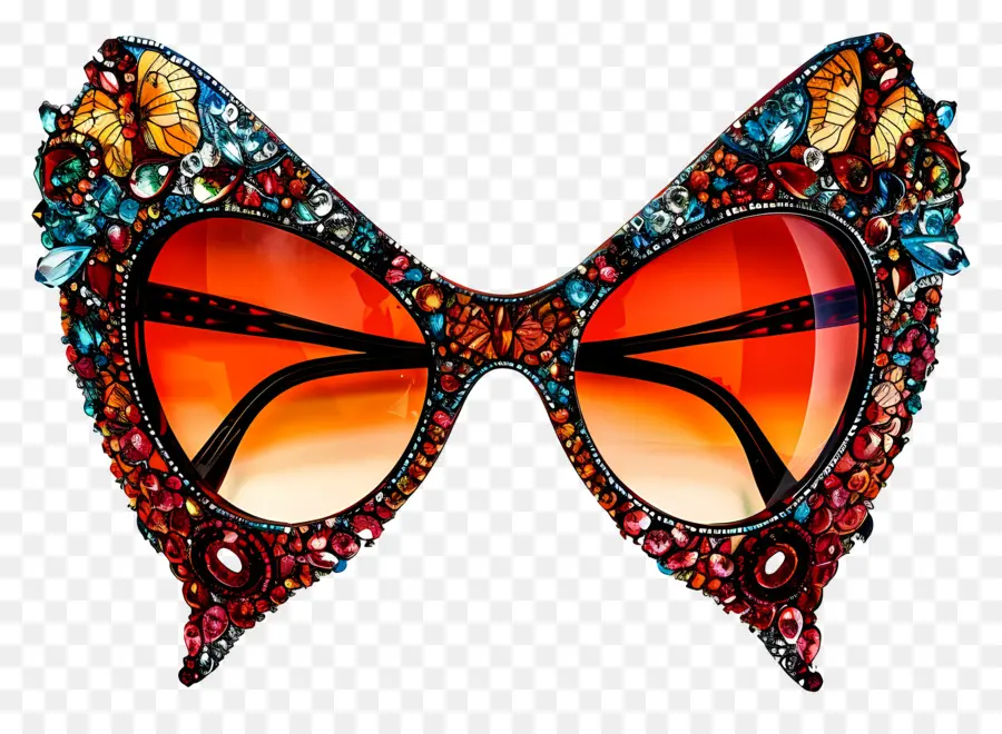 Conception De Lunettes De Soleil，Lunettes De Soleil Papillon PNG